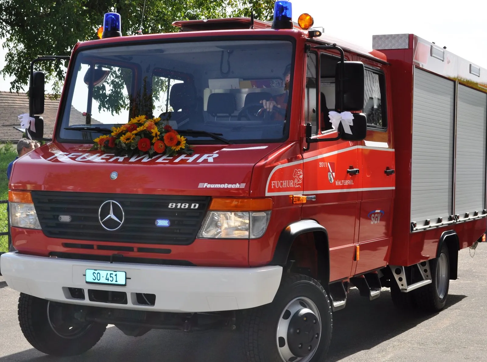 Kleintanklöschfahrzeug Walterswil - Seitenansicht