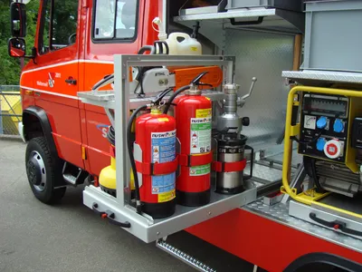 Kleintanklöschfahrzeug Walterswil - Rückansicht