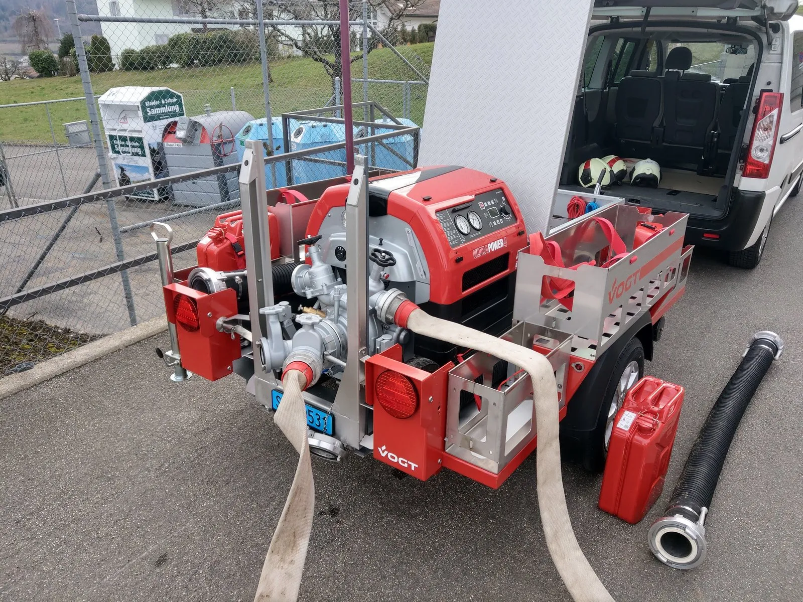 Motorspritze Vogt/Ziegler Walterswil - Bedienelemente