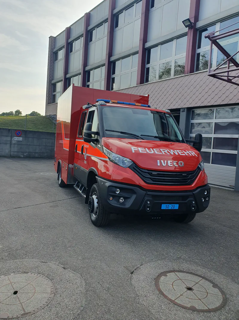 Geräteaufbau im Iveco
